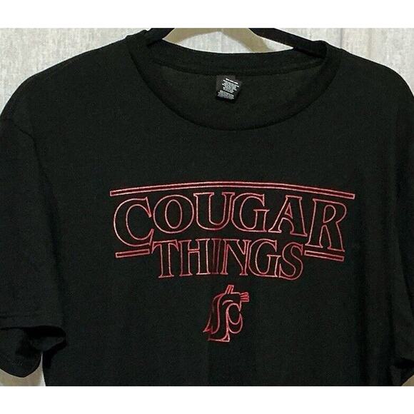 The District Concert Tee Cougar Things Black Tee Shirt Size Med Short Sleeve - Picture 4 of 6